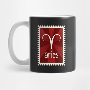 Aries Zodiac Sign Stamp Mug